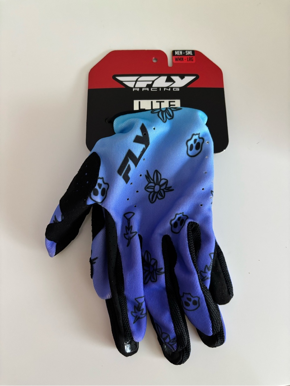 FLY Racing Lite Gradient Blue Gloves